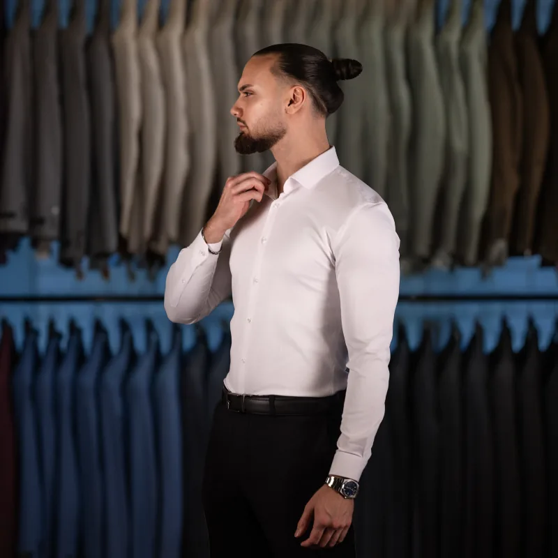 Chemise Confort Blanc — détail 2