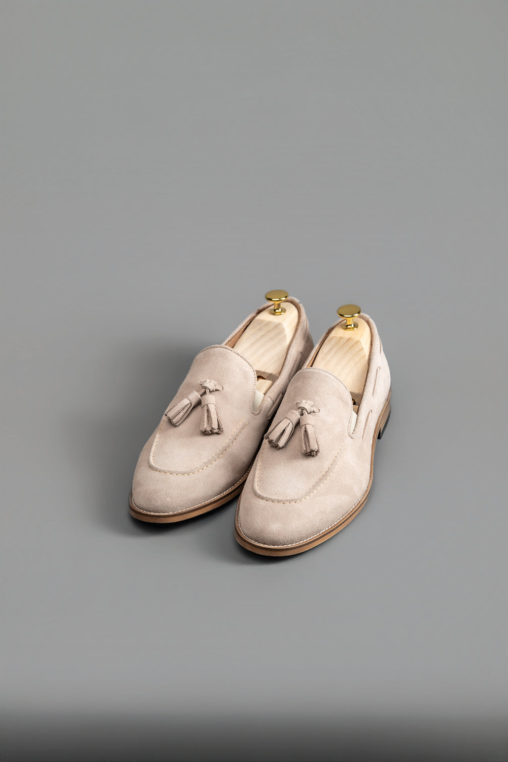 Chaussures moccasin daim beige