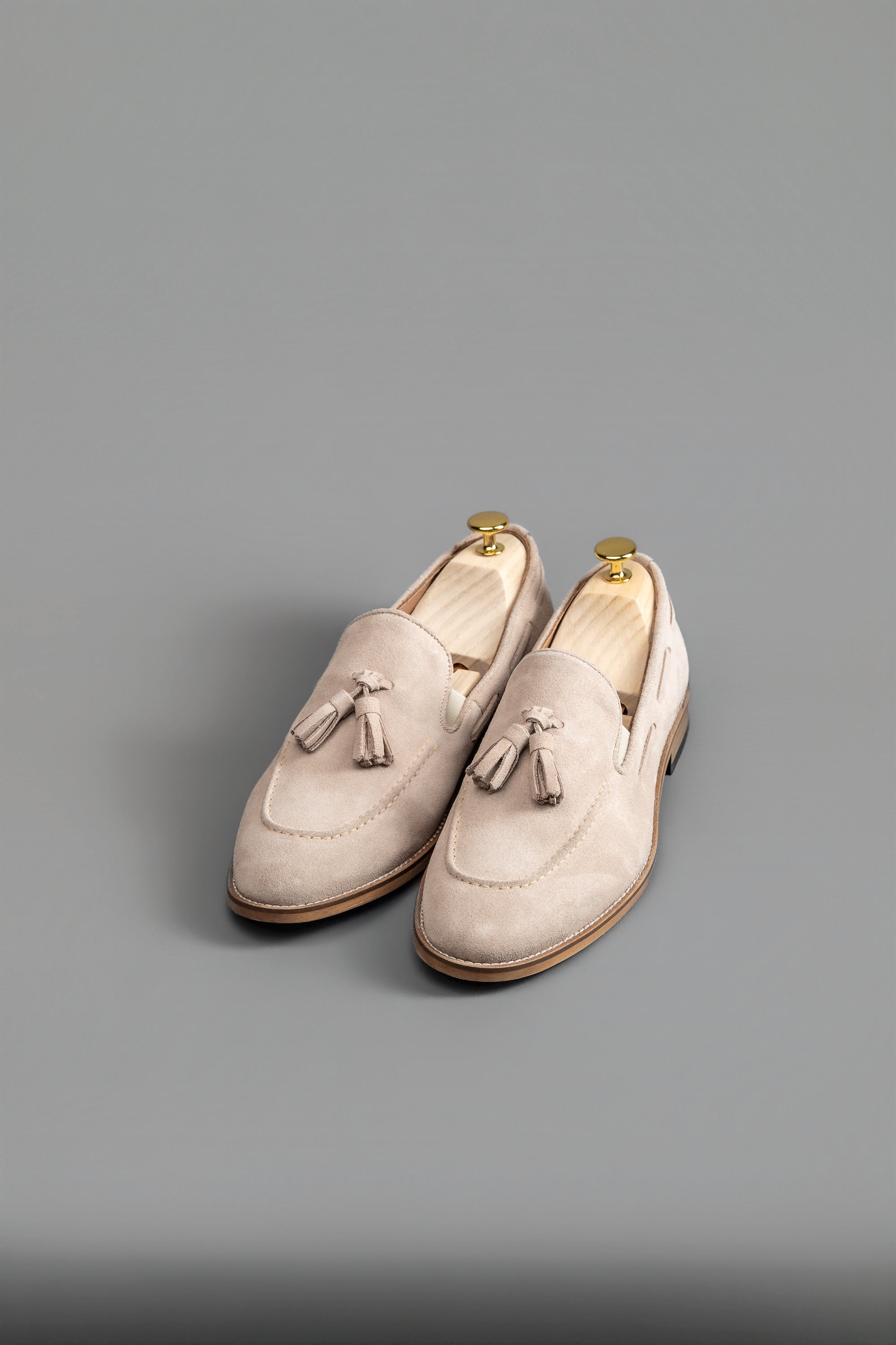 Chaussures moccasin daim beige