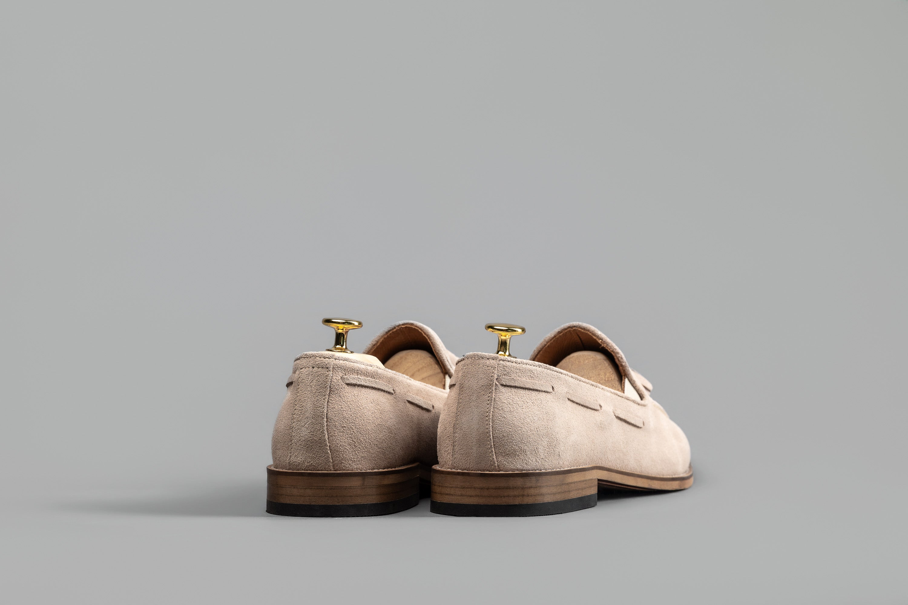 Chaussures moccasin daim beige