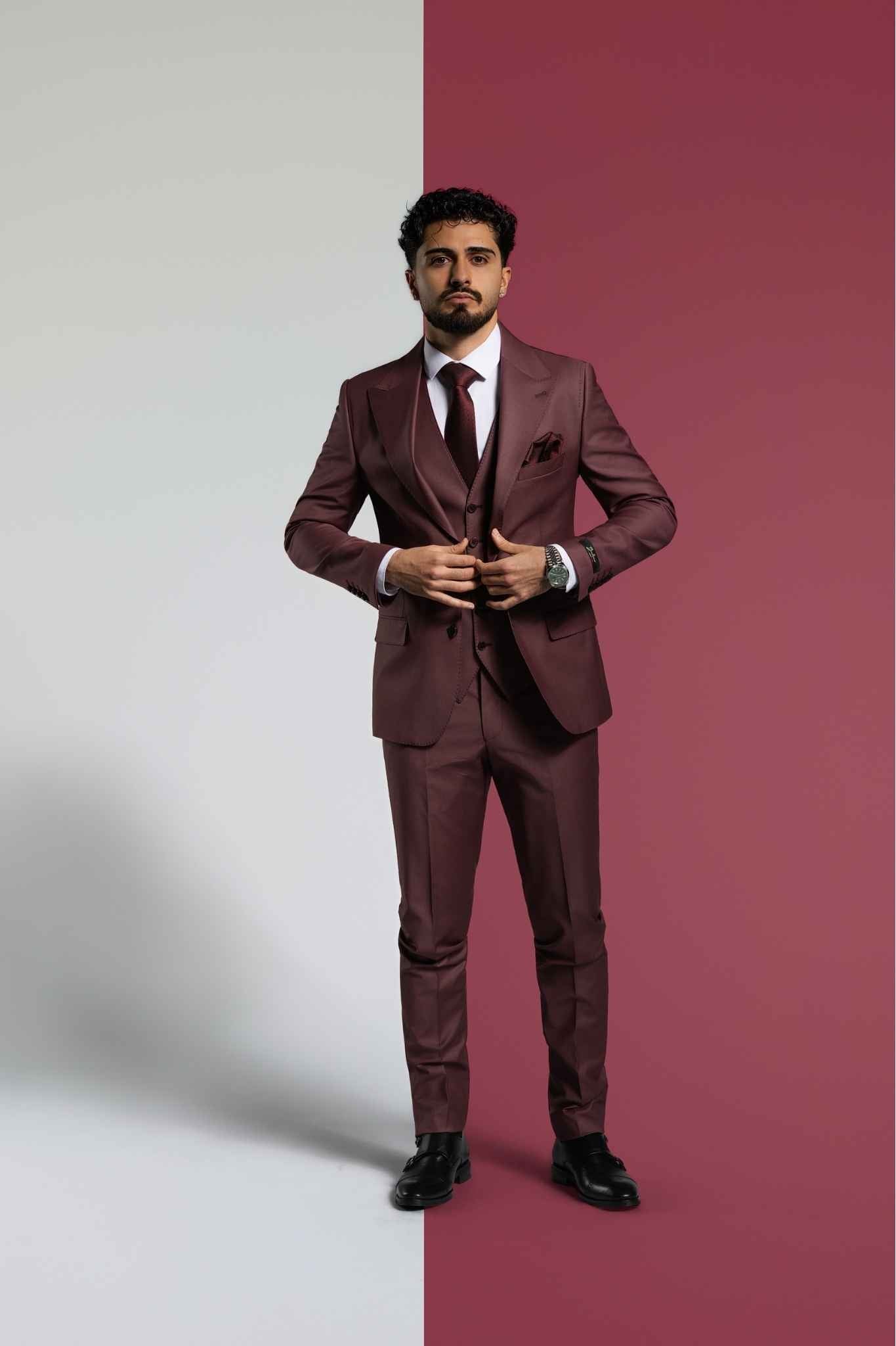 Kaschmiranzug rot – | Bellino Moda