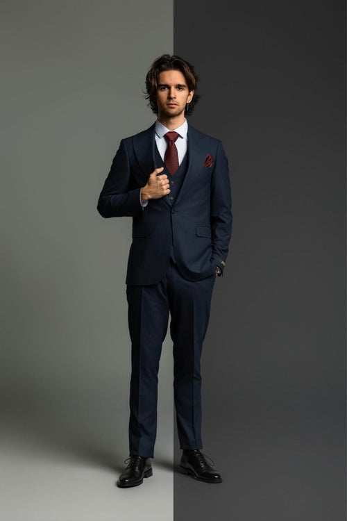 Business Suit Pilot rayé - Bellino Moda Romandie