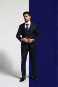 Costume Cachemire Bleu foncé - Bellino Moda Romandie