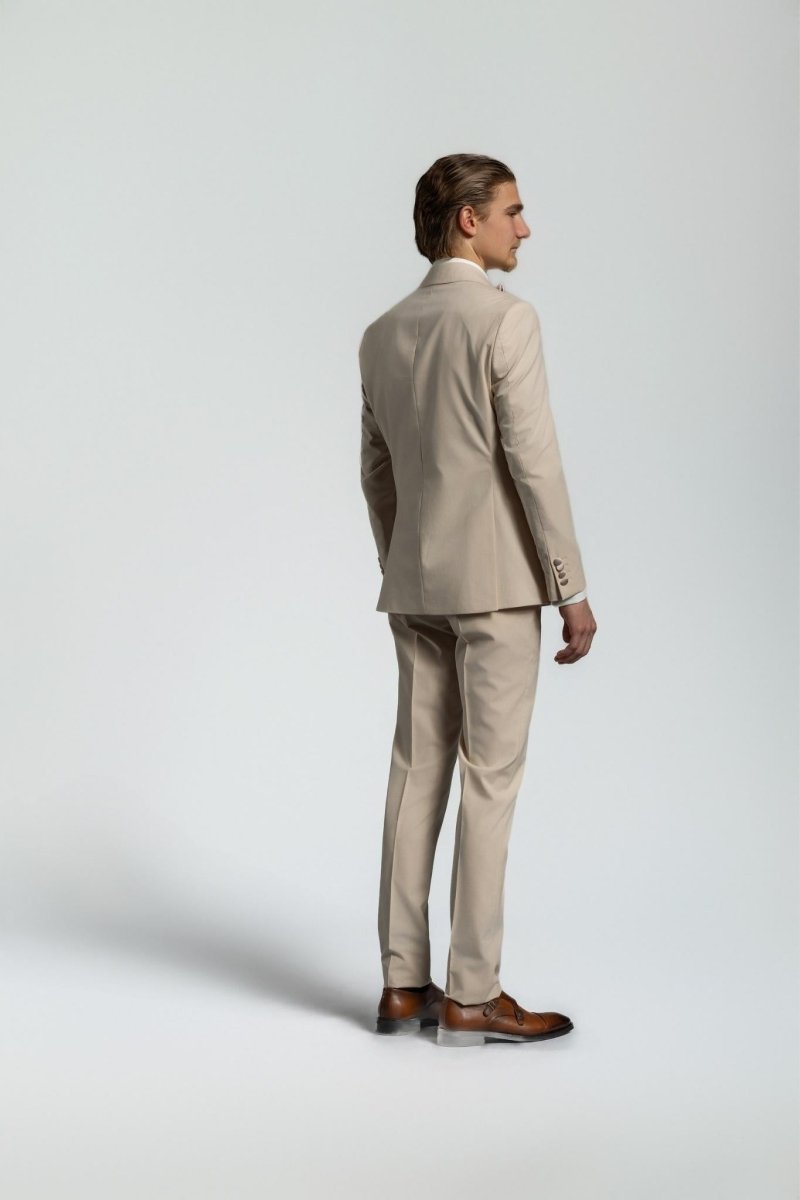 Smoking Croisé beige - Bellino Moda Romandie