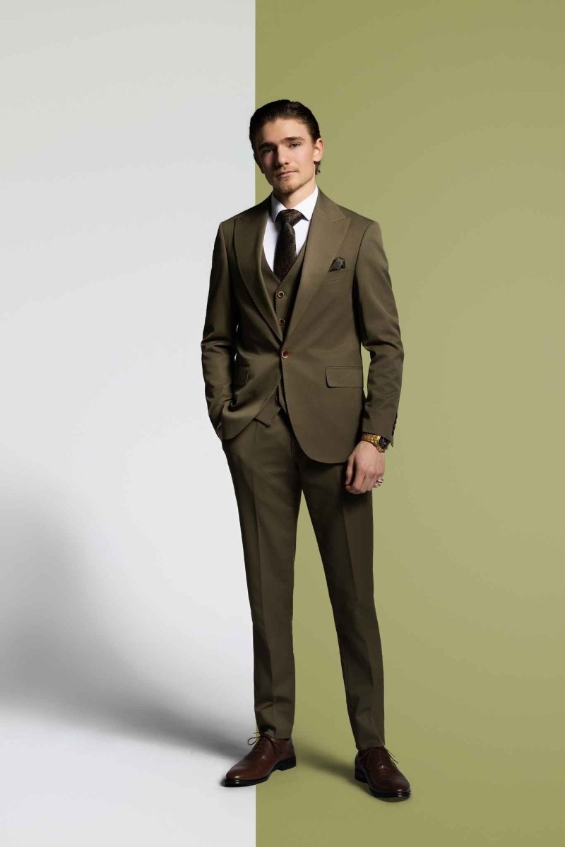Costume vert olive - Bellino Moda Romandie