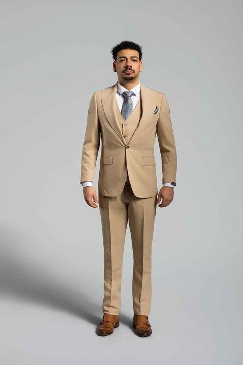 Beige Suit - Bellino Moda Romandie