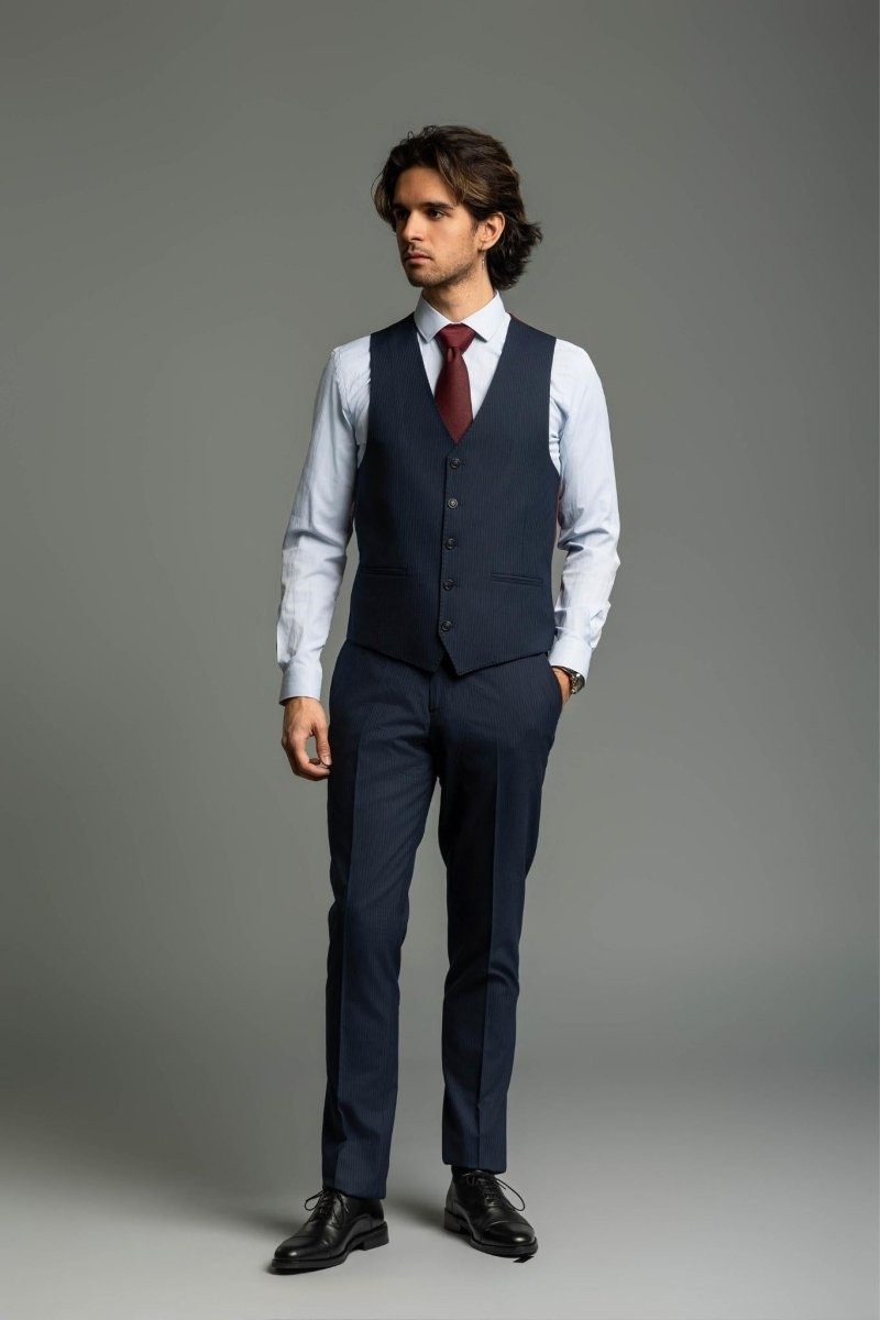 Business Suit Pilot rayé - Bellino Moda Romandie