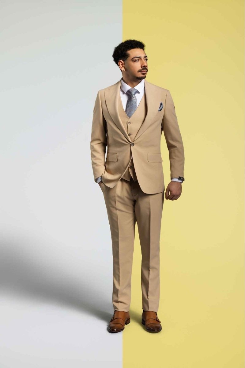 Beige Suit - Bellino Moda Romandie