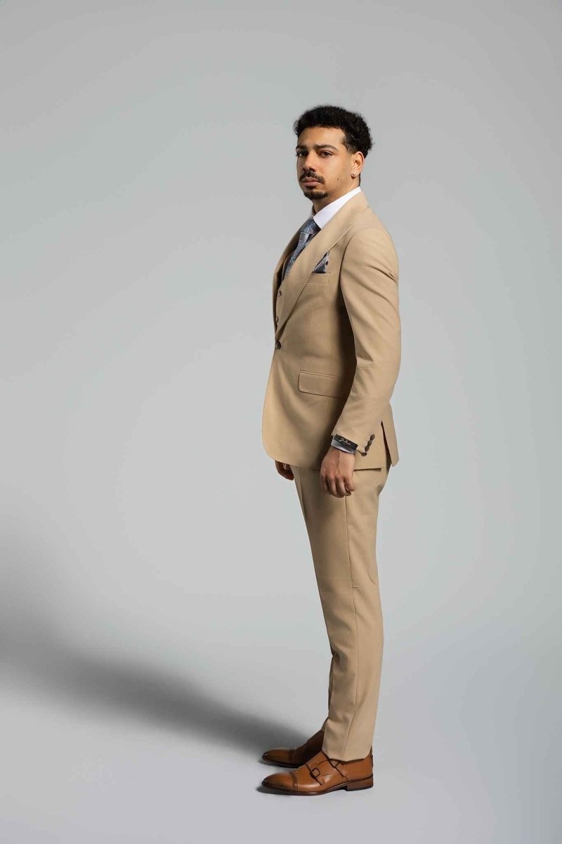Beige Suit - Bellino Moda Romandie